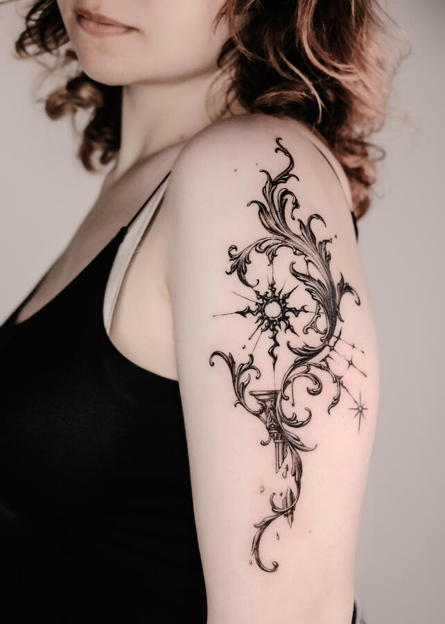 filigree tattoo filigree tattoo